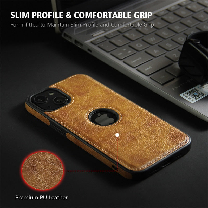 Soft Leather Case for iPhone - ShieldSleek