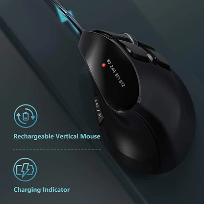 Rechargeable Vertical Wireless Mouse