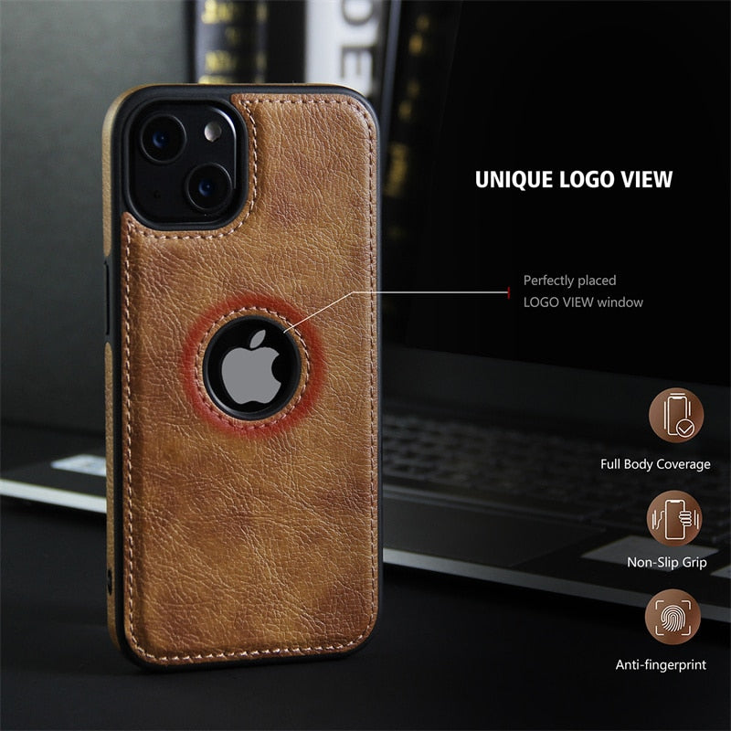 Soft Leather Case for iPhone - ShieldSleek