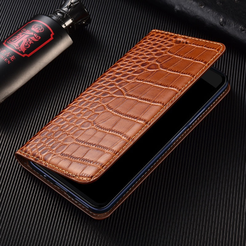 HUAWEI Mate 50 40 Crocodile Pattern Genuine Leather Cover - ShieldSleek