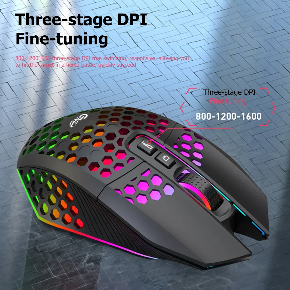 Gaming Wireless Mouse Rechargeable 2.4G