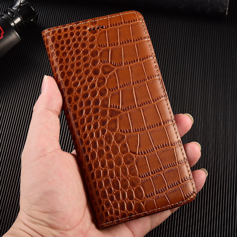 HUAWEI Mate 50 40 Crocodile Pattern Genuine Leather Cover - ShieldSleek