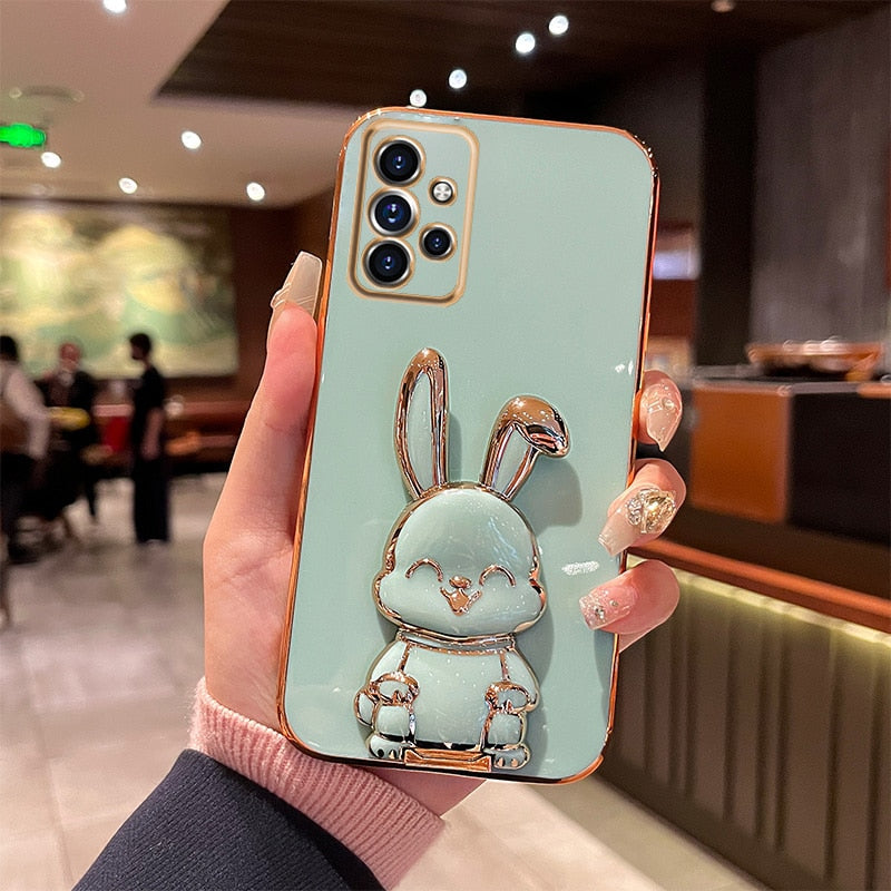 Rabbit Stand Phone Case For Samsung Galaxy Silicon Cover - ShieldSleek