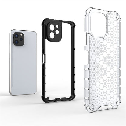 Huawei Nova Y61 Cover Transparent Honeycomb Clear Cover - ShieldSleek