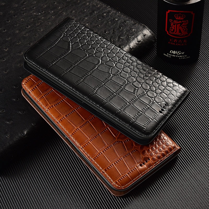 HUAWEI Mate 50 40 Crocodile Pattern Genuine Leather Cover - ShieldSleek