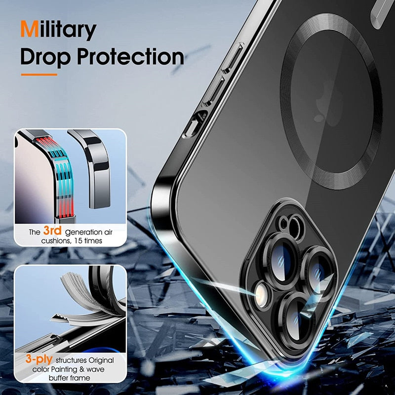 Luxury Magnetic Case For Wireless Charging For iPhone - ShieldSleek