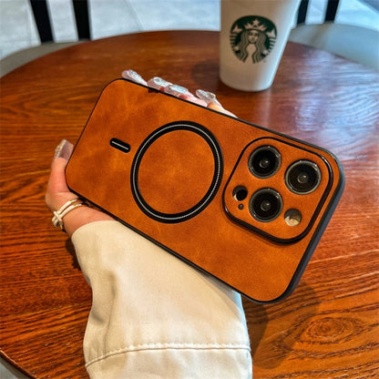 Luxury Business Deer Wireless Charging Magnetic Cortex Case For iPhone - ShieldSleek