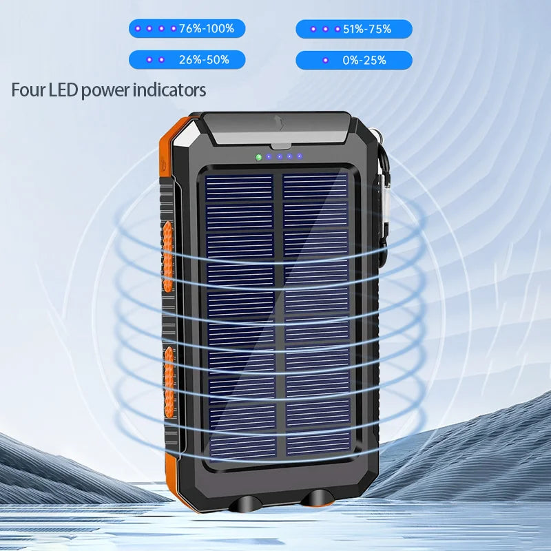 200000mah Solar Power Bank