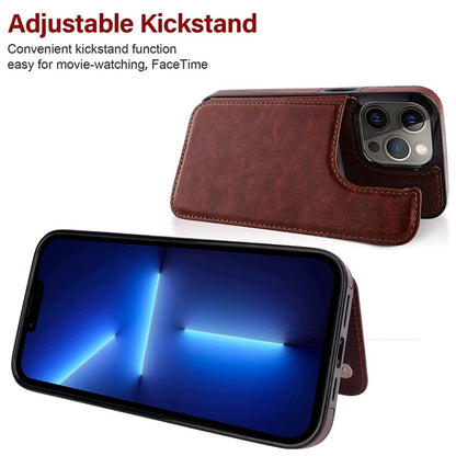 Retro PU Flip Leather Cover For iPhone - ShieldSleek