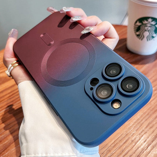 Luxury Magsafe Wireless Charge Gradient Case For iPhone - ShieldSleek
