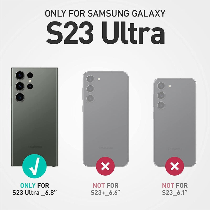 Samsung Galaxy S23 Ultra Case UB Edge XT Slim Frame Clear Protective Case - ShieldSleek