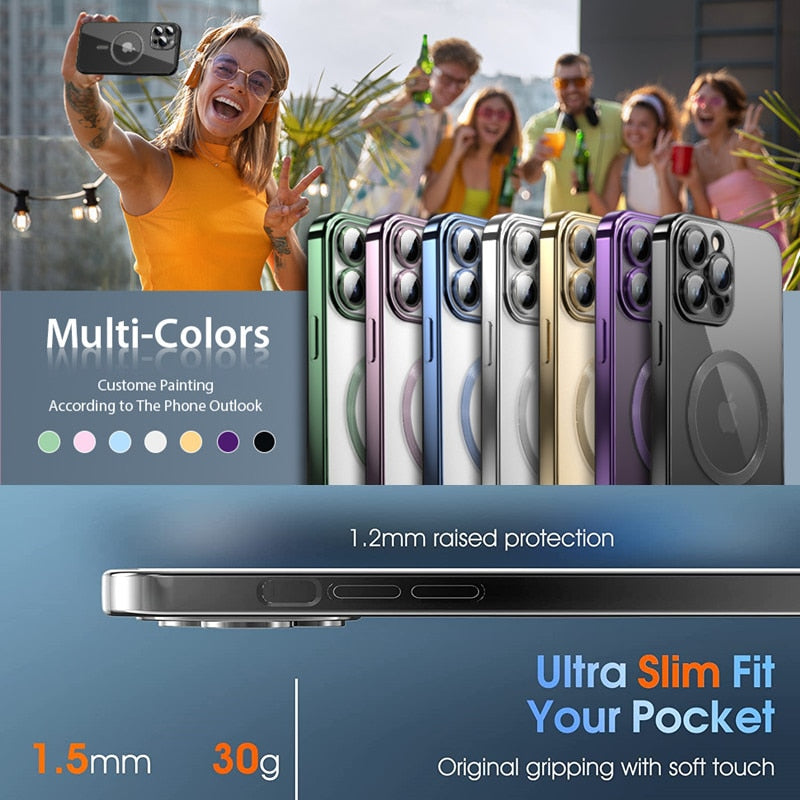 Luxury Magnetic Case For Wireless Charging For iPhone - ShieldSleek