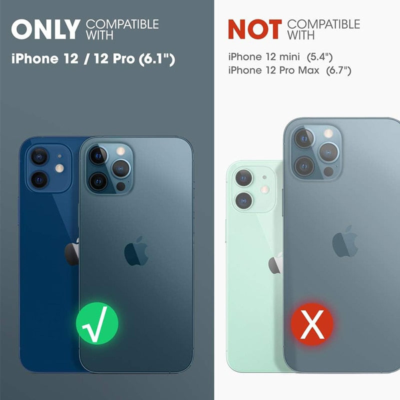 iPhone 12 Pro Case 6.1 Inch EXO Serie Premium Hybrid Protective Clear Case - ShieldSleek