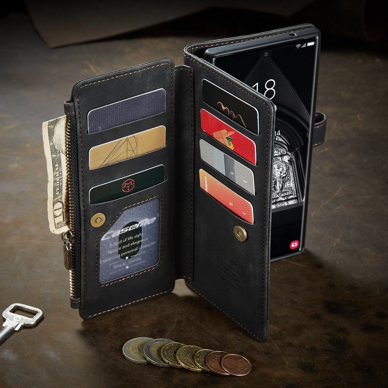 Leather Wallet Case For Samsung Galaxy - ShieldSleek