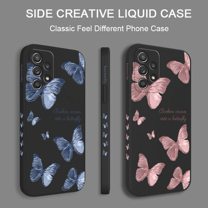 Flower Butterfly Love Phone Case For Samsung Liquid Silicone Cover - ShieldSleek