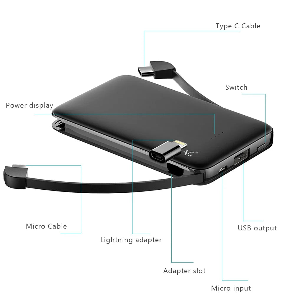 USB C Type Mini Power Bank
