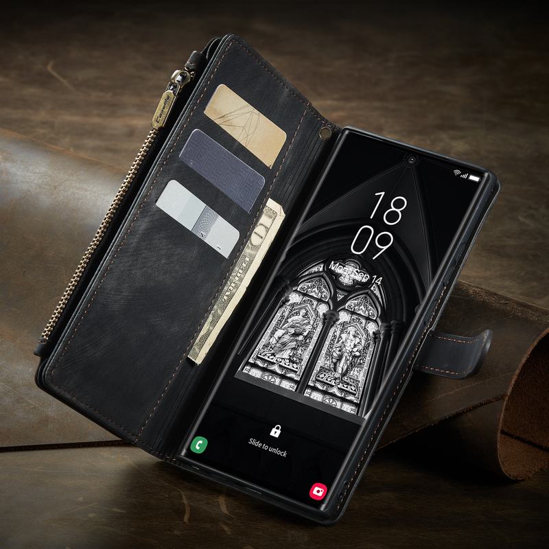 Leather Wallet Case For Samsung Galaxy - ShieldSleek