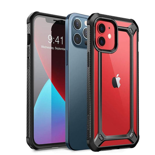 iPhone 12 Pro Case 6.1 Inch EXO Serie Premium Hybrid Protective Clear Case - ShieldSleek