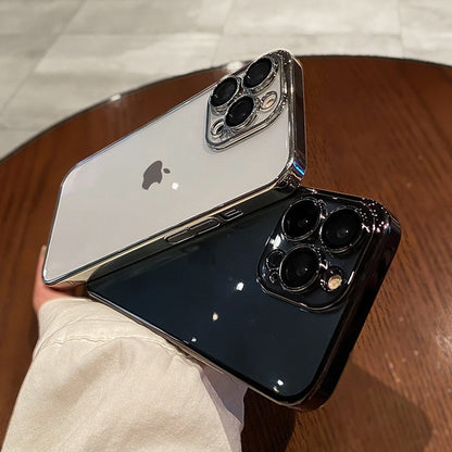 Luxury Plating Transparent Phone Case For iPhone - ShieldSleek