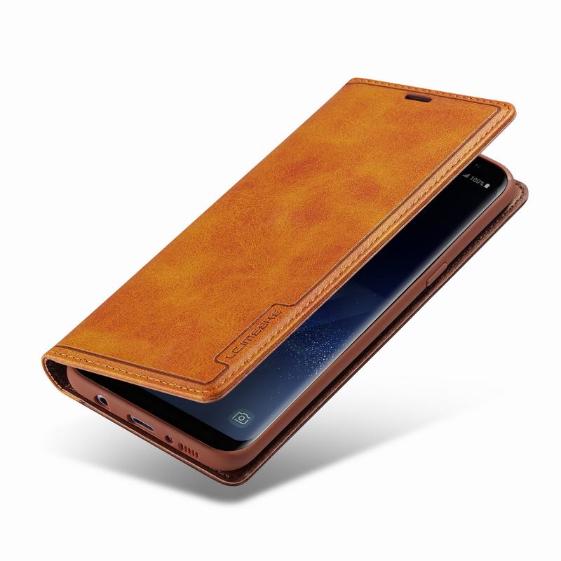 Luxury Magnetic Flip Stand Leather Wallet Samsung Galaxy S8 Plus - ShieldSleek