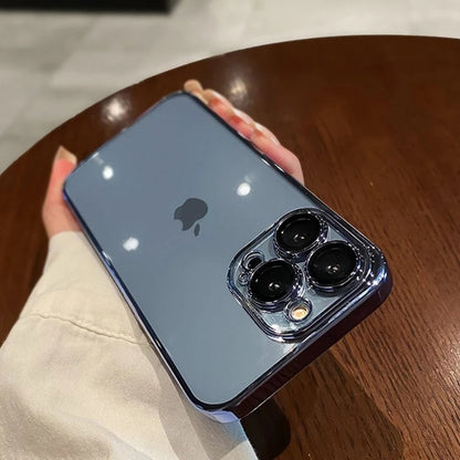 Luxury Plating Transparent Phone Case For iPhone - ShieldSleek